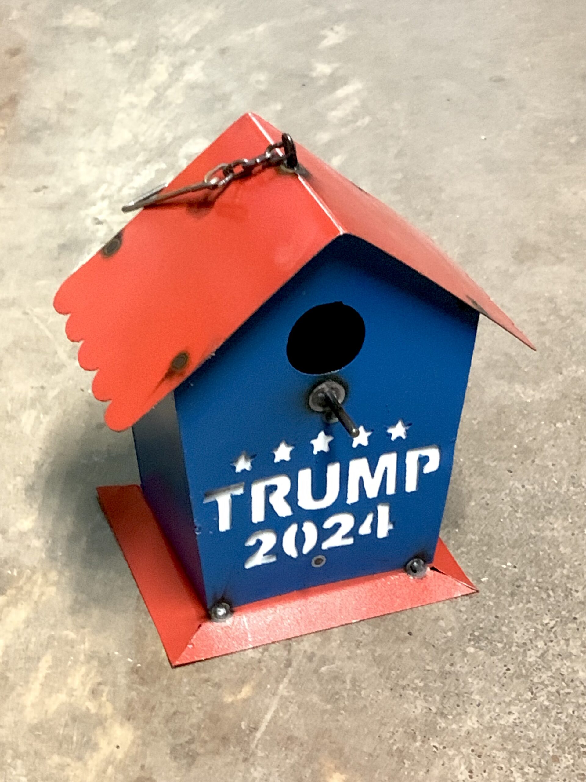 Trump 2024 hanging birdhouse | El Mercado Imports, Arts & Crafts